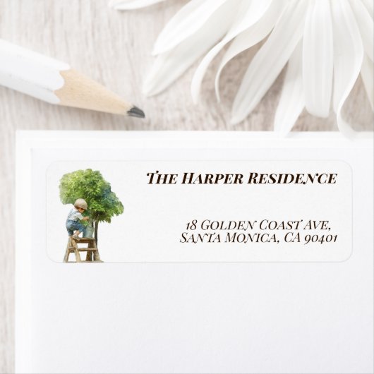 Little Budding Gardener Customizable ラベル (インサイチュ)