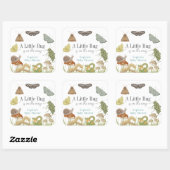 Little Bug Insects Mushroom Boy Baby Shower スクエアシール (シート)