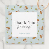 Little Bug Insects Mushroom Boy Baby Shower  フェイバータグ (裏面)