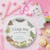 Little Bug Insects Mushroom Boy Baby Shower ペーパープレート (パーティー)