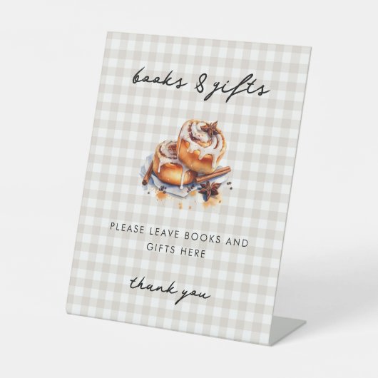 Little Bun in the Oven Baby Shower Diaper Raffle  台座サイン (正面)