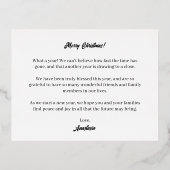 Little Bundle Of Joy Pregnancy Announcement Gold 箔招待状ポストカード (裏面)