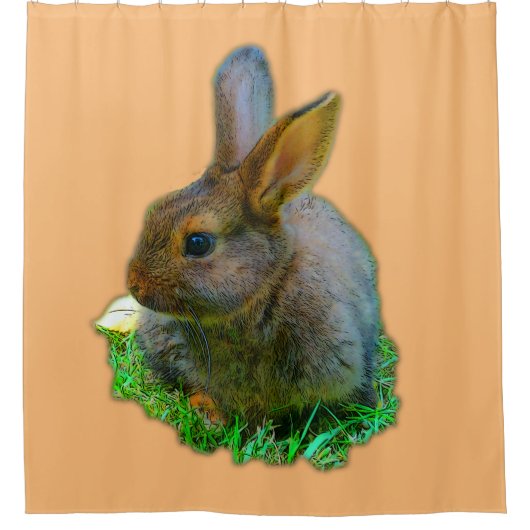 Little Bunny シャワーカーテン (正面)