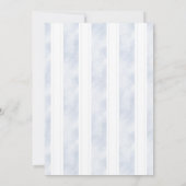 Little Bunny Baby Shower | Boy Blue Spring Easter 招待状 (裏面)