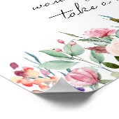 Little Bunny Baby Shower Fever Tableポスター ポスター (角)