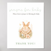 Little Bunny Baby Shower Prayers for Baby ポスター (正面)
