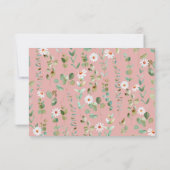 Little Bunny Baby Shower Thank You サンキューカード (裏面)