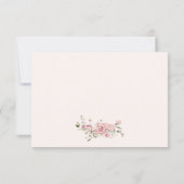 Little Bunny Girl Baby Shower サンキューカード (裏面)