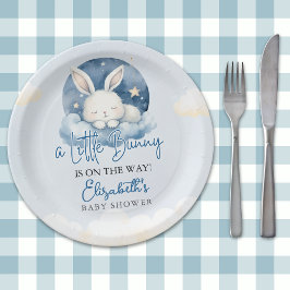 Little Bunny is on the way Baby Shower  ペーパープレート