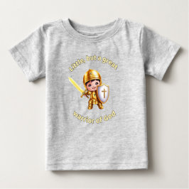 Little but a great warrior of God  ベビーTシャツ
