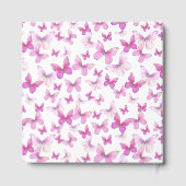 Little Butterfly 1st Birthday Pink Girl Keepsake ゲストブック (裏面)