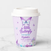Little Butterfly Baby Shower Girl 紙コップ (裏面)