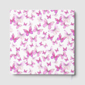 Little Butterfly First Birthday Pink Girl Silver ゲストブック (裏面)