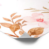 Little Butterfly is on the Way, Baby Shower Girl ポスター (角)