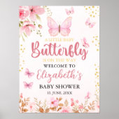Little Butterfly is on the Way, Baby Shower Girl ポスター (正面)