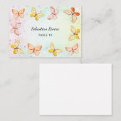 Little Butterfly Magic Girl Birthday Place Cards プレイスカード (正面/裏面)