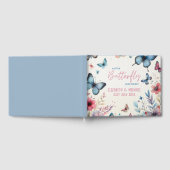 LITTLE BUTTERFLY on the WAYベビーガールシャワー ゲストブック (全面)