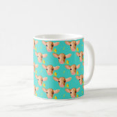 Little Calf Mug with Flower コーヒーマグカップ (正面右)