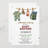 Little Camper Baby Shower Invitation 招待状 (正面/裏面)