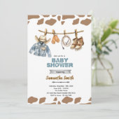 Little Camper Baby Shower Invitation 招待状 (スタンド正面)
