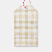 Little Cannoli Neutral Beige Italian Baby Shower ギフトタグ (裏面)