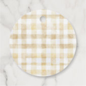 Little Cannoli Neutral Beige Italian Baby Shower フェイバータグ (裏面)