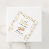 Little Cannoli Neutral Beige Italian Baby Shower フェイバータグ (インサイチュ)
