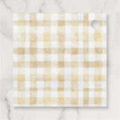 Little Cannoli Neutral Beige Italian Baby Shower フェイバータグ (裏面)