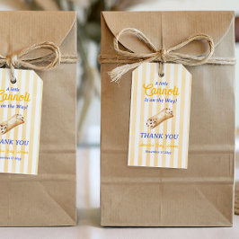 Little Cannoli Yellow Blue Italian Baby Shower ギフトタグ