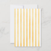 Little Cannoli Yellow Blue Italian Baby Shower サンキューカード (裏面)