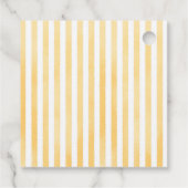 Little Cannoli Yellow Blue Italian Baby Shower フェイバータグ (裏面)