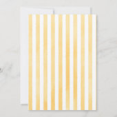 Little Cannoli Yellow Blue Italian Baby Shower 招待状 (裏面)