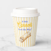 Little Cannoli Yellow Blue Italian Baby Shower 紙コップ (正面)