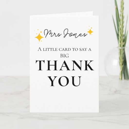 Little Card to Say a Big Thank | 感謝 カード (正面)
