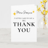 Little Card to Say a Big Thank | 感謝 カード (黄色い花)