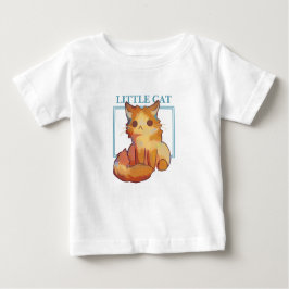 Little Cat Drawing tshirt kids ベビーTシャツ