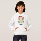 Little Cat Merry Christmass Hoodie (正面フル)