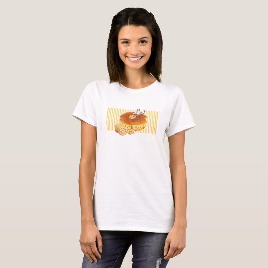 Little Cat & Walnut bread Tシャツ (正面フル)