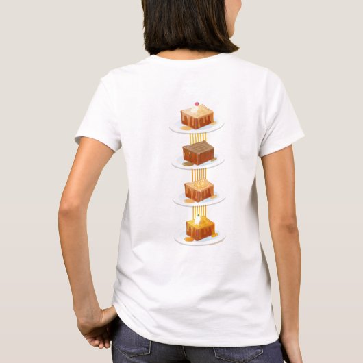 Little Cat & Walnut bread Tシャツ (裏面)