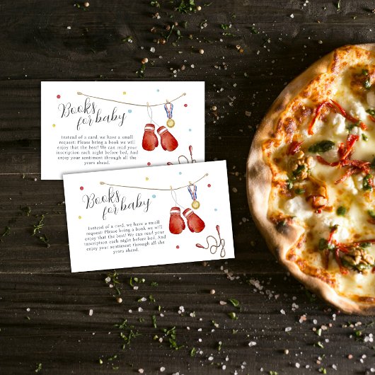 Little Champion Boxing Books For Baby Shower エンクロージャーカード