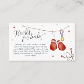 Little Champion Boxing Books For Baby Shower エンクロージャーカード (正面)