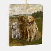 Little Chat: Whimsical Christmas Farm Animal セラミックオーナメント (右)