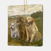 Little Chat: Whimsical Christmas Farm Animal セラミックオーナメント (左)