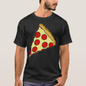 Little Cheesy Pepperoni Pizza Slice Tシャツ (正面)