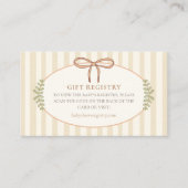 Little Chick Baby Shower Gift Registry QR エンクロージャーカード (正面)