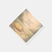 Little Chick Spring Baby Shower スタンダードカクテルナプキン (角)