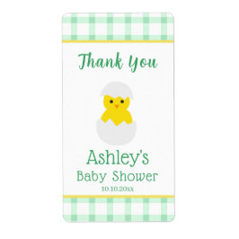 Little Chick To Hatch Gender Neutral Baby Shower ラベル