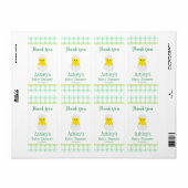 Little Chick To Hatch Gender Neutral Baby Shower ラベル (フルシート)