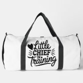  Little Chief In Training White ダッフルバッグ (正面)