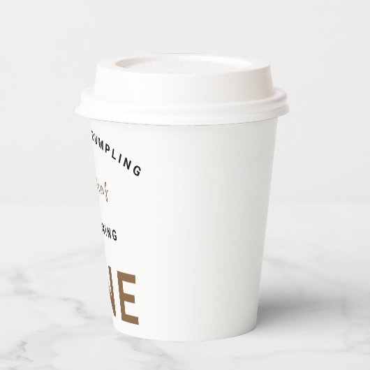 Little Chinese dumpling first Birthday Party 紙コップ (左)